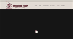 Desktop Screenshot of lanificiozanieri.eu