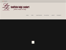 Tablet Screenshot of lanificiozanieri.eu